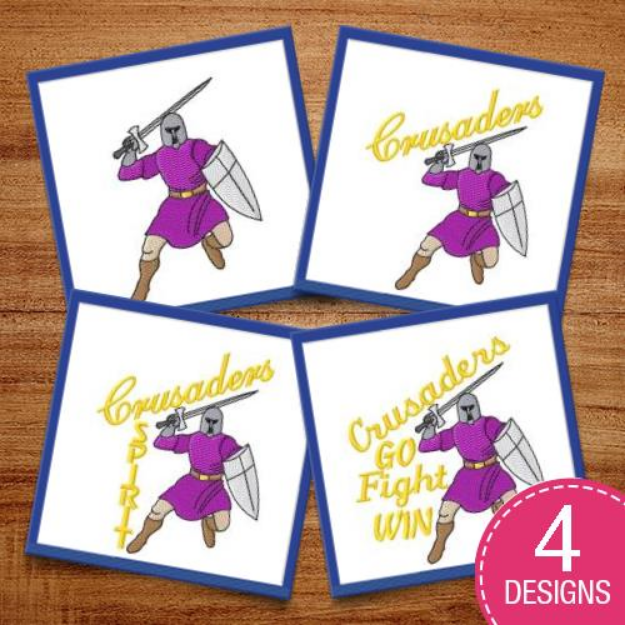 Picture of Crusaders Embroidery Design Pack