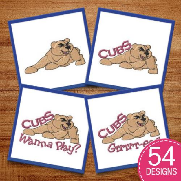 Picture of Cubs MegaPack Embroidery Design Pack