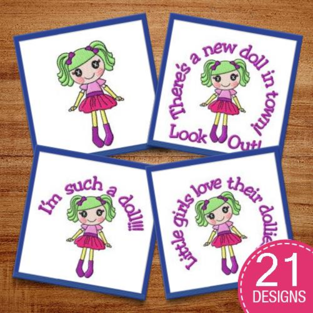 Picture of Doll MegaPack Embroidery Design Pack