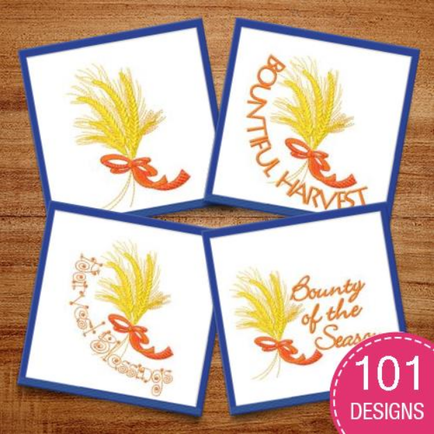 Picture of Fall Thanksgiving MegaPack Embroidery Design Pack