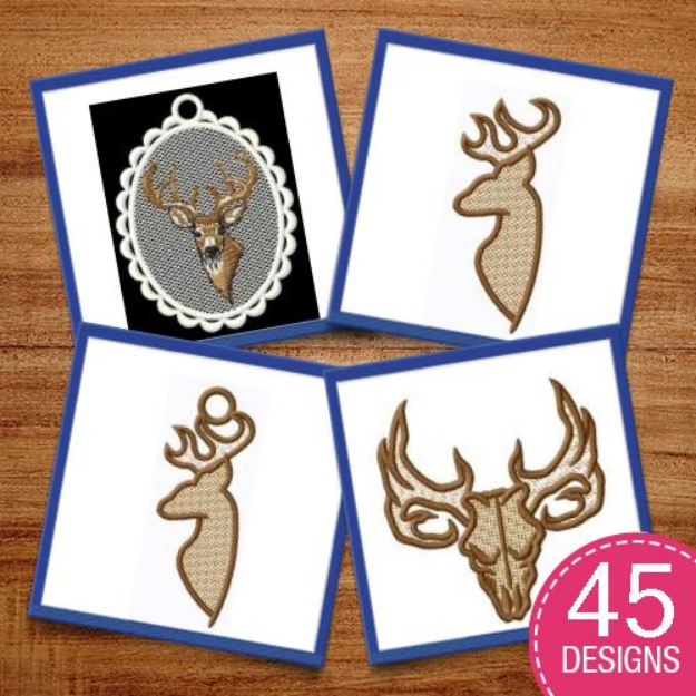Picture of FSL Deer MegaPack Embroidery Design Pack