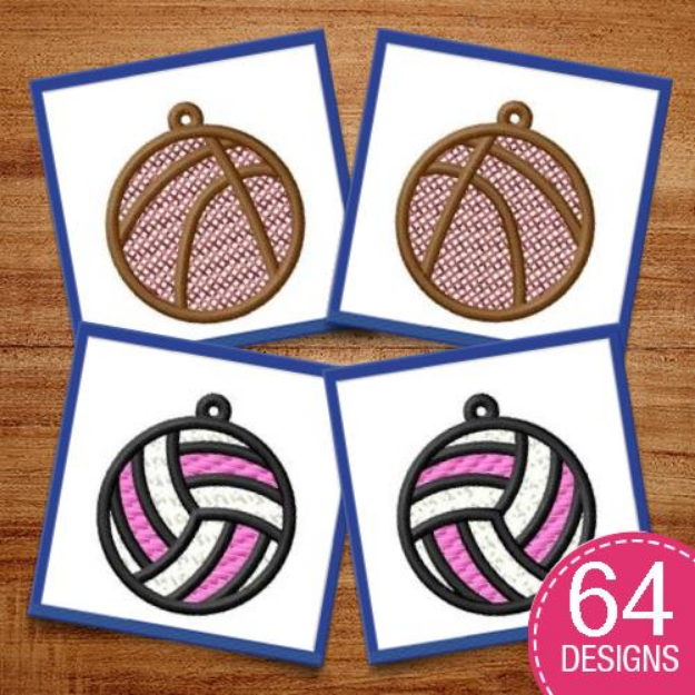 Picture of FSL Earrings Embroidery Design Pack