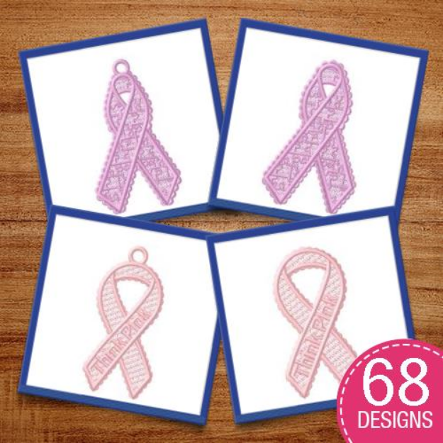 Picture of FSL5 Cancer Ribbons and Daffodil MegaPack Embroidery Design Pack