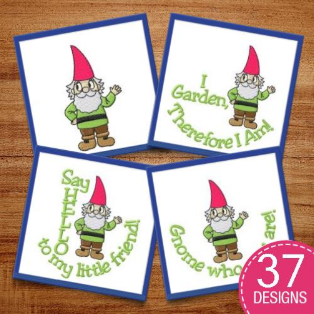Picture of Gnomes Embroidery Design Pack