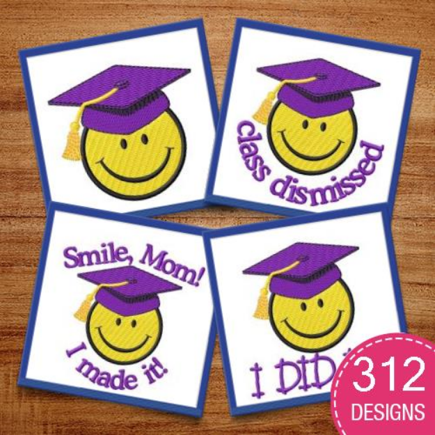 Picture of Graduation 2010 MegaPack Embroidery Design Pack
