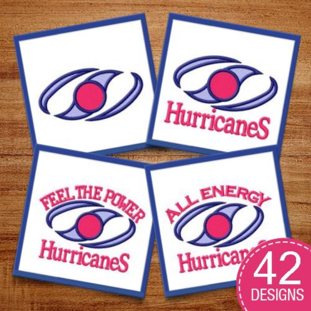 Picture of Hurricanes and Tornadoes Embroidery Design Pack