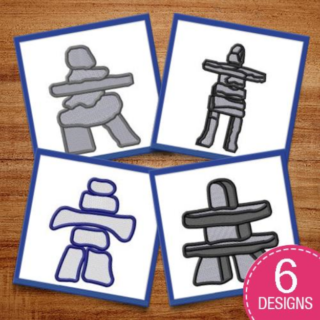 Picture of Intuit Inukshuk Embroidery Design Pack