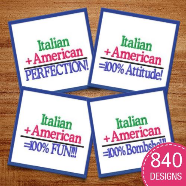 Picture of Italian-American MegaPack Embroidery Design Pack