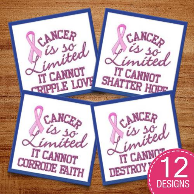 Picture of Limited Cancer Embroidery Design Pack