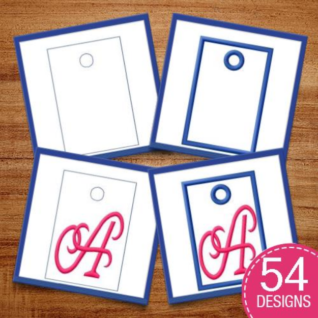 Picture of Luggage Tags MegaPack Embroidery Design Pack