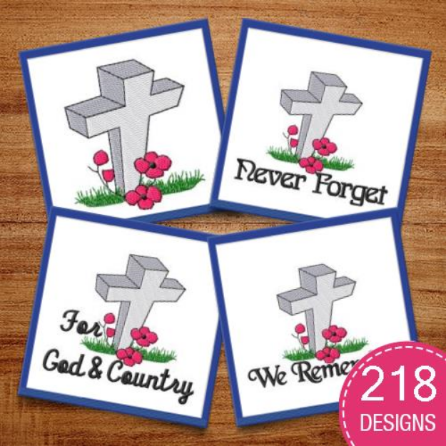 Picture of Memorial Day MegaPack Embroidery Design Pack