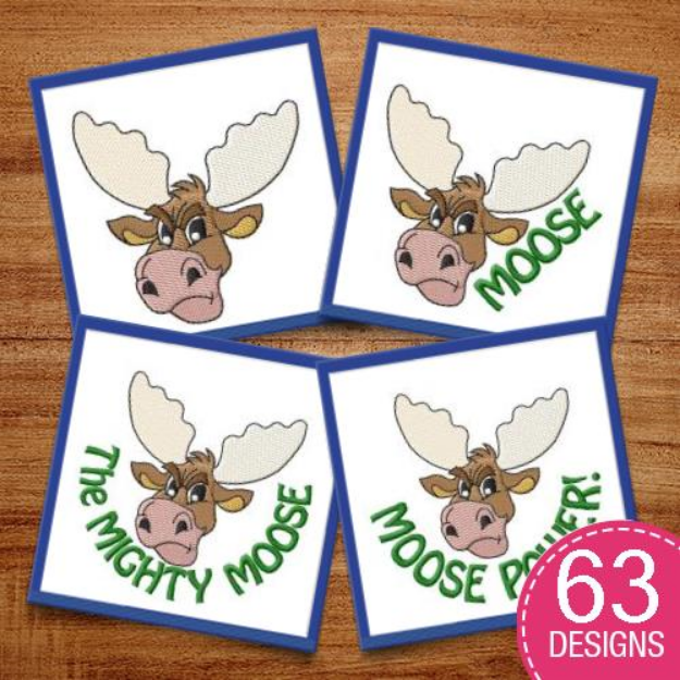Picture of Moose MegaPack Embroidery Design Pack