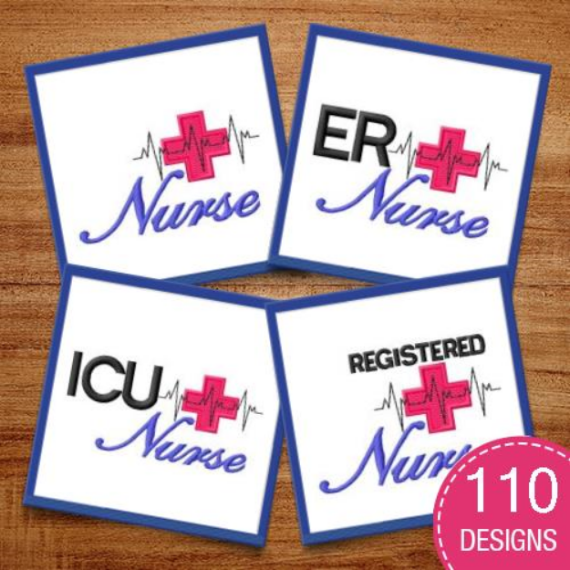 Picture of Nurse Embroidery Design Pack
