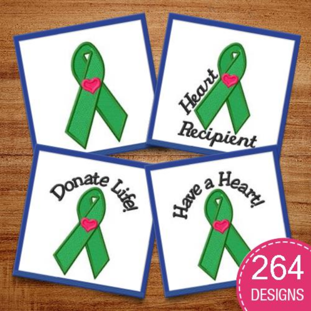 Picture of Organ Transplant MegaPack Embroidery Design Pack