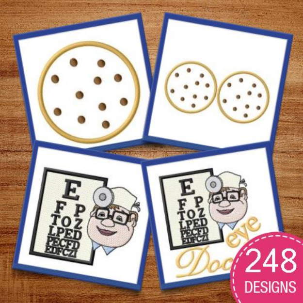 Picture of Ophthalmology MegaPack Embroidery Design Pack