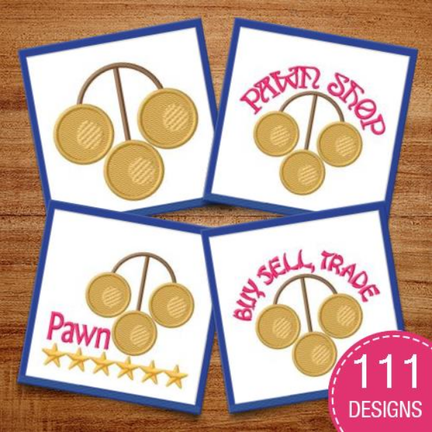 Picture of Pawn Shop MegaPack Embroidery Design Pack