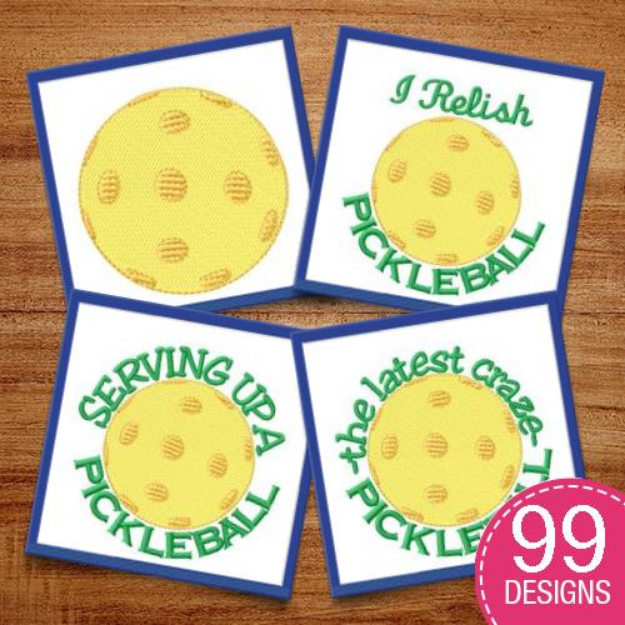 Picture of Pickleball MegaPack Embroidery Design Pack