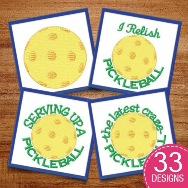 Picture of Pickleball Embroidery Design Pack