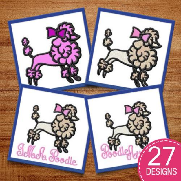 Picture of Poodle MegaPack Embroidery Design Pack