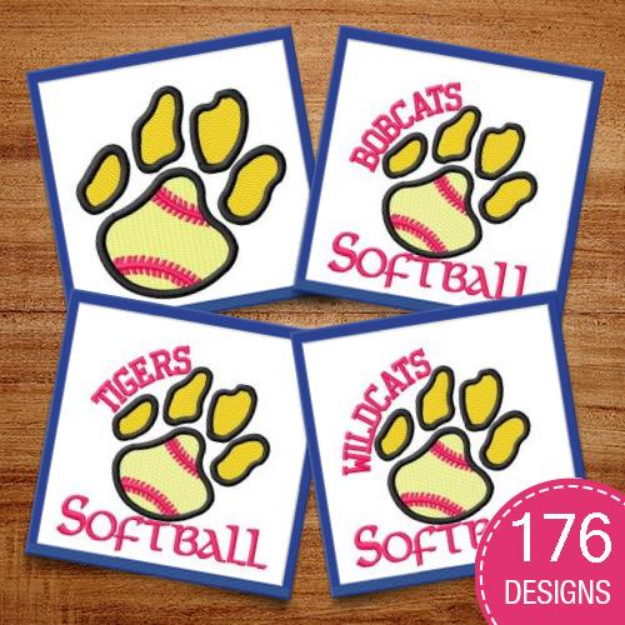 Picture of Paw Package Embroidery Design Pack