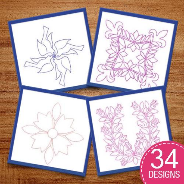 Picture of Quilt Embroidery Design Pack