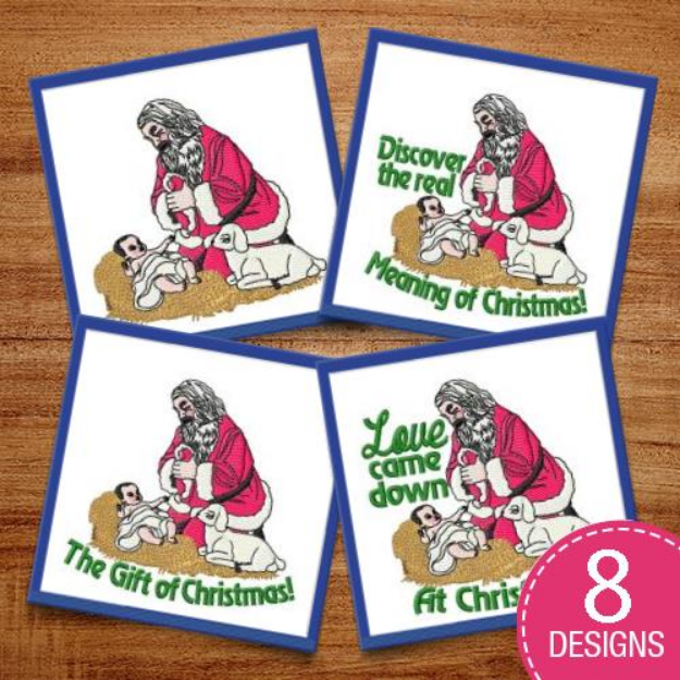 Picture of Santa Embroidery Design Pack