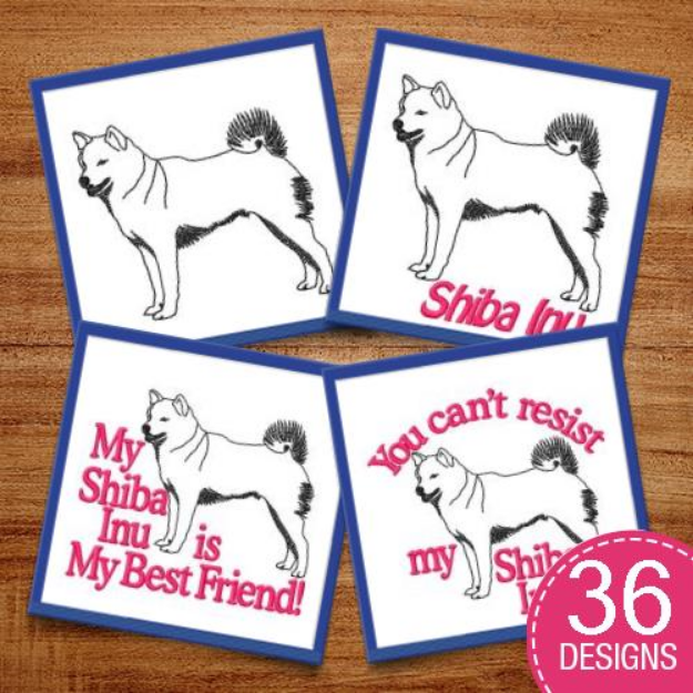Picture of Shiba-Inu MegaPack Embroidery Design Pack