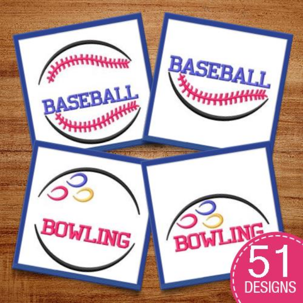 Picture of Sports Name Drops MegaPack Embroidery Design Pack