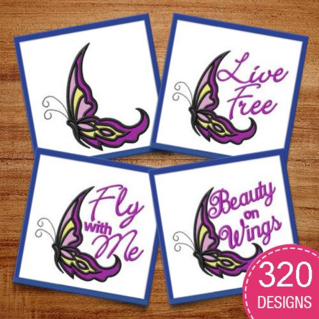 Picture of Tattoo Butterfly MegaPack Embroidery Design Pack