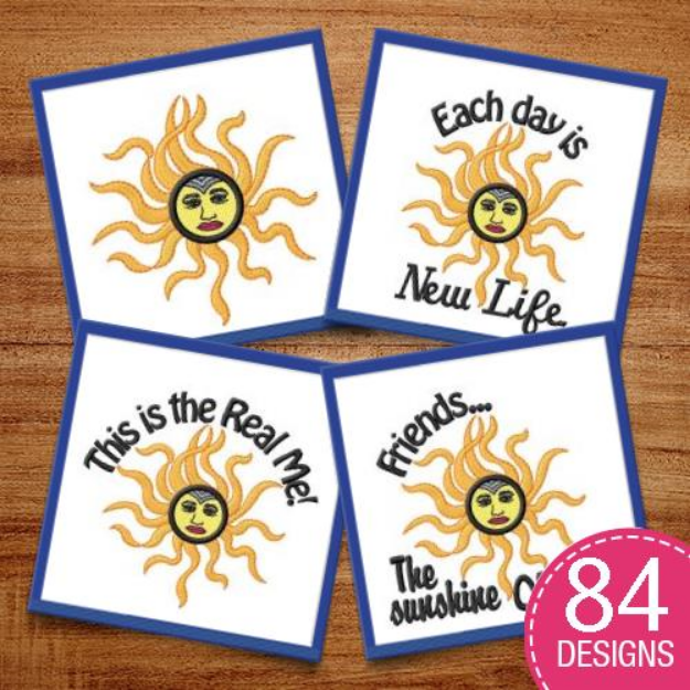 Picture of Tattoo Sun MegaPack Embroidery Design Pack