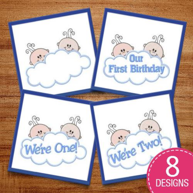 Picture of Twins Request Embroidery Design Pack