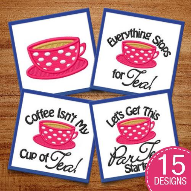 Picture of Teacup MegaPack Embroidery Design Pack