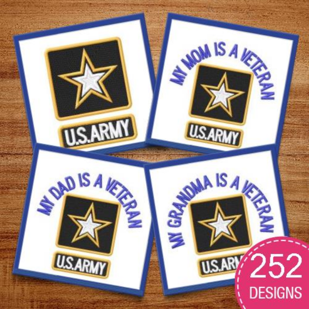 Picture of Veteran MegaPack Embroidery Design Pack