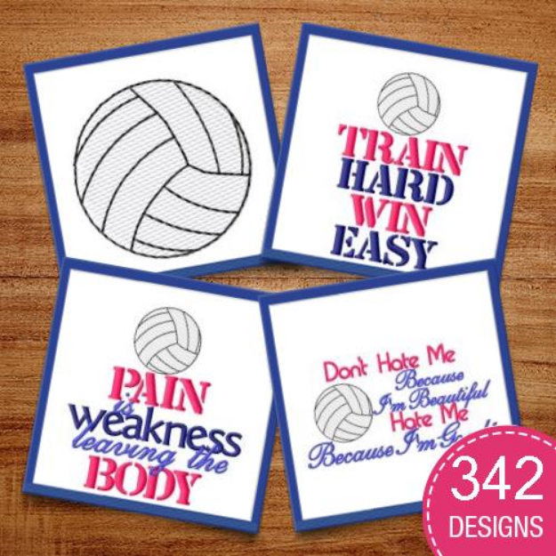Picture of Volleyball MegaPack Embroidery Design Pack
