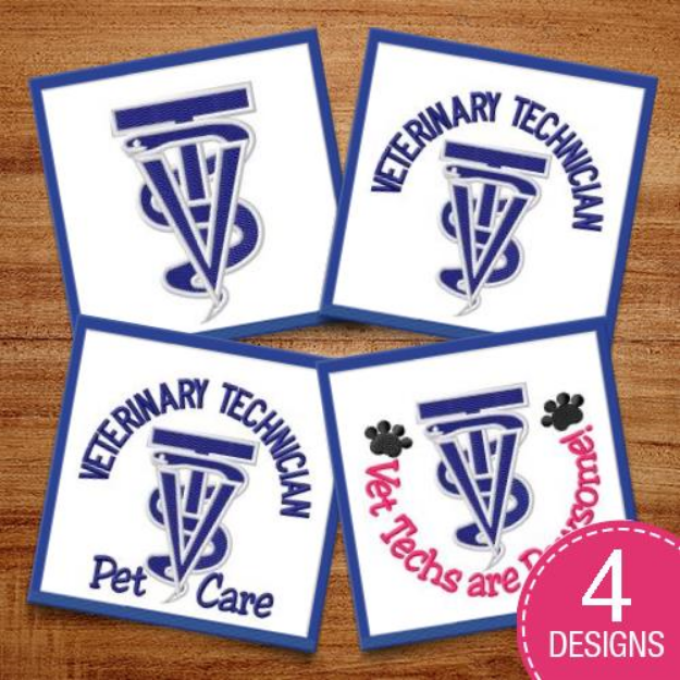 Picture of Vet Tech Embroidery Design Pack