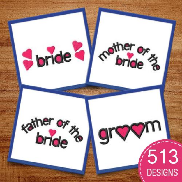 Picture of Wedding MegaPack Embroidery Design Pack