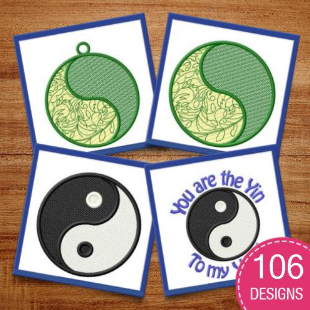 Picture of YinYang MegaPack Embroidery Design Pack