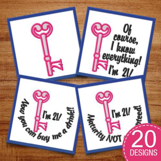Picture of 21 Key Embroidery Design Pack