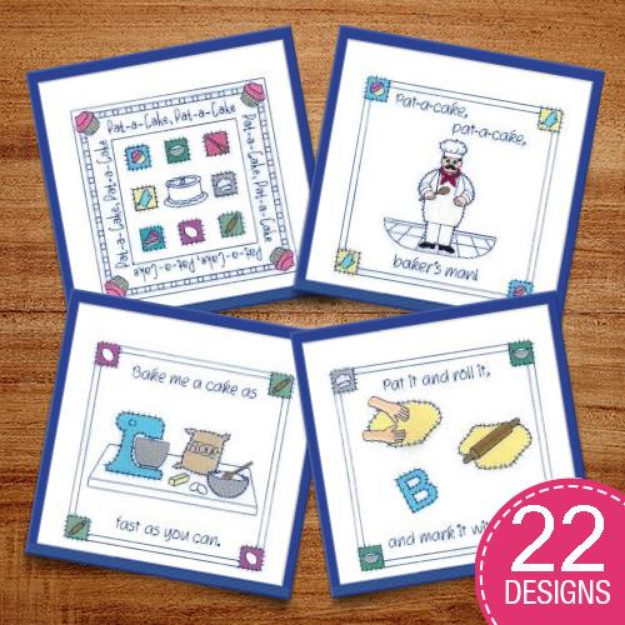 Picture of Pat-a-Cake Story Book Embroidery Design Pack