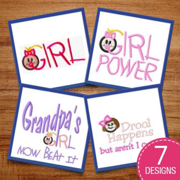 Picture of Oh Boy, Its A Girl! Embroidery Design Pack