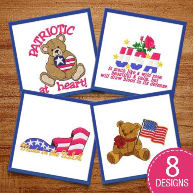 Picture of Celebrate America Embroidery Design Pack