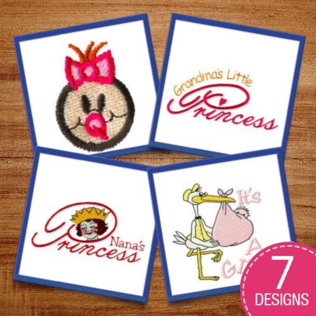 Picture of Pretty In Pink Embroidery Design Pack