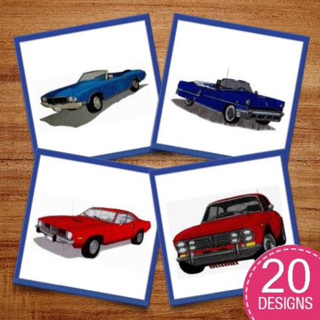 Picture of Car Show Classics Embroidery Design Pack