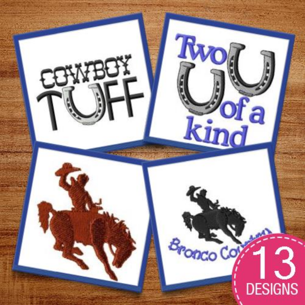 Picture of Cowboy Country Embroidery Design Pack