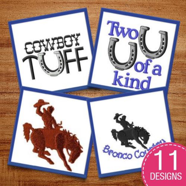 Picture of Cowboy Tuff Embroidery Design Pack