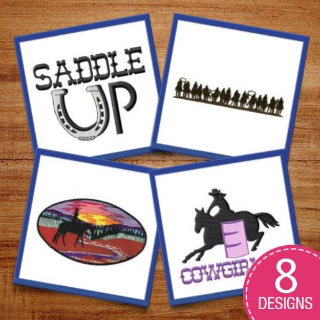 Picture of All Things Cowboy Embroidery Design Pack