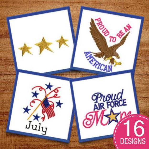 Picture of Celebrate The USA Embroidery Design Pack