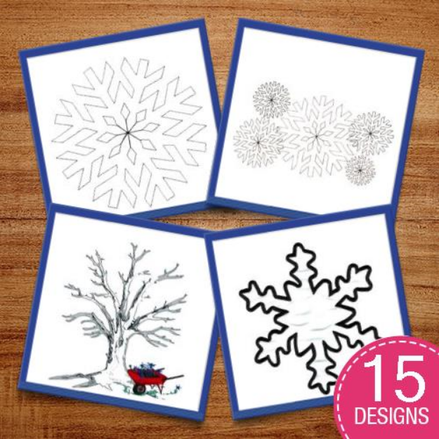 Picture of Snow Day Fun! Embroidery Design Pack