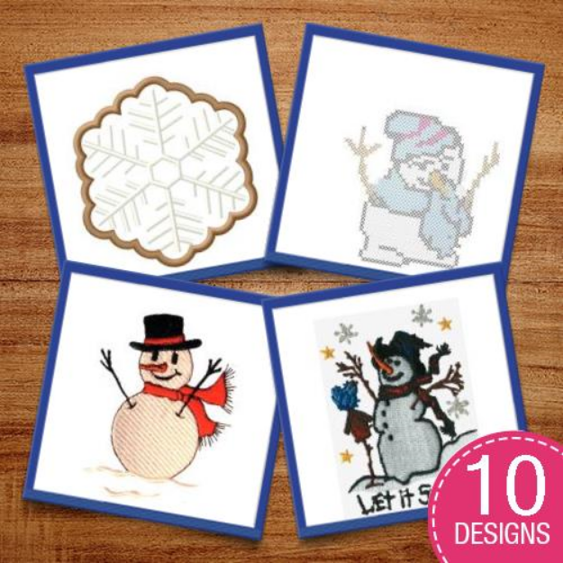 Picture of Winter Fun Embroidery Design Pack