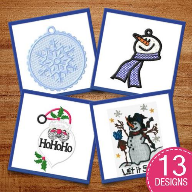 Picture of Ho Ho Holidays Embroidery Design Pack